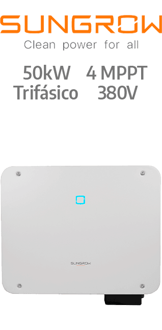 SUNGROW ON-GRID 50KW - 380V - 4 MPPT - AFCI (SG50CX-P2)