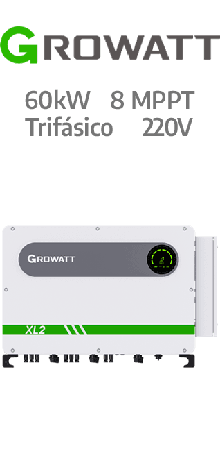 GROWATT MAX60KTL3-XL 2 - 220V - 8MPPT