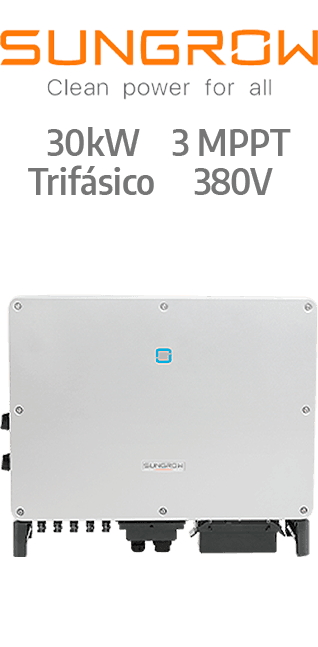 SUNGROW ON-GRID 30KW - 380V - 3 MPPT - AFCI (SG30CX-P2)