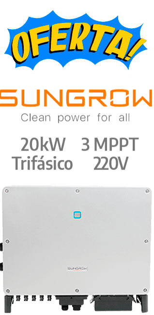 SUNGROW ON-GRID 20KW - 220V - 3 MPPT - AFCI (SG20CX-P2-LV)