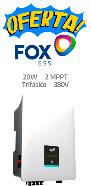 FOXESS  ON-GRID 20KW - 380V - 2 MPPT - AFCI (T20-G3)