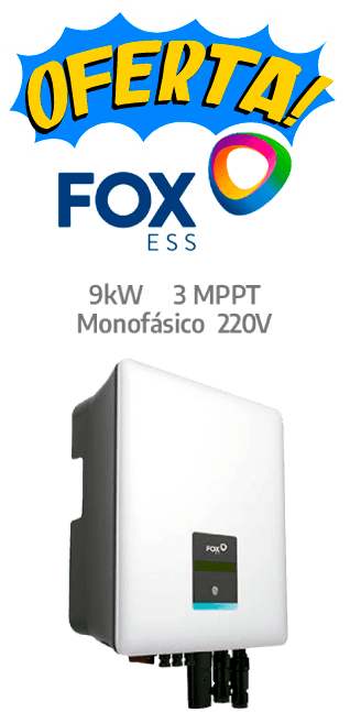 FOXESS  ON-GRID 9KW - 220V - 3 MPPT - AFCI (G9)