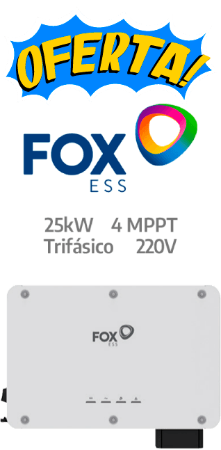 FOXESS  ON-GRID 25KW - 220V - 4 MPPT - AFCI (VL25)