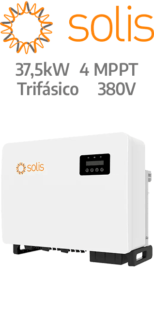 SOLIS ON-GRID 37.5KW - 380V - 4 MPPT - AFCI (S5-GC37.5K)