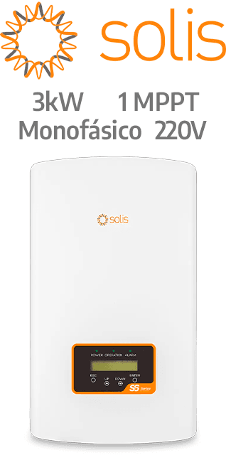 SOLIS ON-GRID 3KW - 220V - 1 MPPT - AFCI (S6-GR1P3K-M)