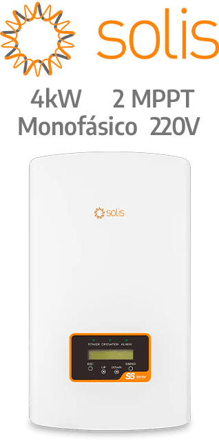 SOLIS ON-GRID 4KW - 220V - 2 MPPT - AFCI (S6-GR1P4K-S)