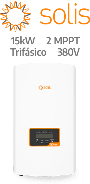 SOLIS ON-GRID 15KW - 380V - 2 MPPT - AFCI (S5-GR3P15K)