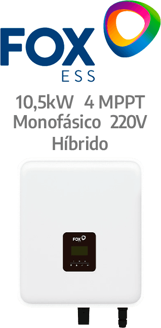 FOXESS HIBRIDO - KH10.5AFCI - 220V - 4MPPT