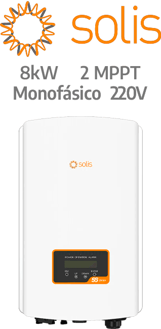 SOLIS ON-GRID 8KW - 220V - 2 MPPT - AFCI (S6-GR1P8K02-NV-YD-HC )