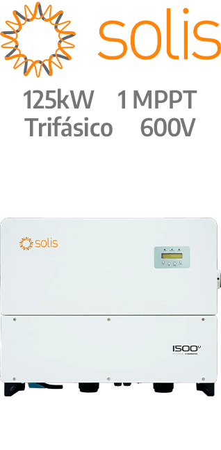 SOLIS ON-GRID 125KW - 600V - 1 MPPT - (125K1-EHV-5G)