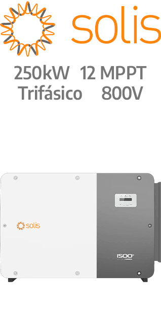 SOLIS ON-GRID 250KW - 800V - 12 MPPT - (250K-EHV-5G-PLUS)