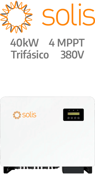 SOLIS ON-GRID 40KW - 380V - 4 MPPT - AFCI (S5-GC40K)