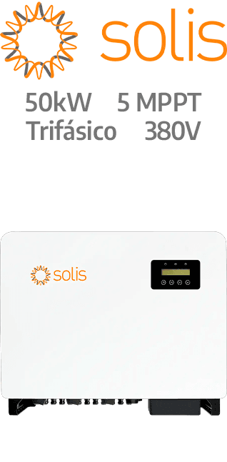 SOLIS ON-GRID 50KW - 380V - 5 MPPT - AFCI (S5-GC50K)