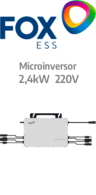 MICROINVERSOR FOXESS Q1-2400-E - 2400W - 220V