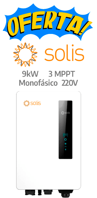 SOLIS ON-GRID 9KW - 220V - 3 MPPT - AFCI (S6-GR1P9K03-NV-ND)
