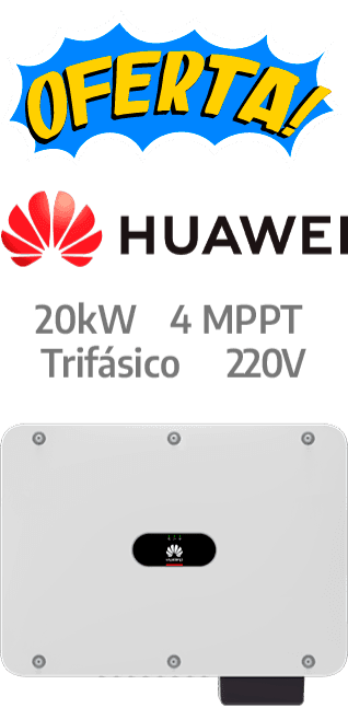 HUAWEI ON-GRID 20KW - 220V - 4 MPPT - AFCI (SUN2000-20KTL-BRM3)