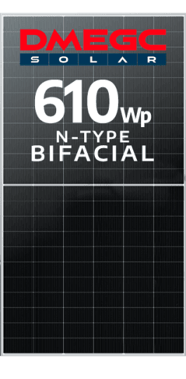 MÓDULO DMEGC 610WP BIFACIAL N-TYPE EF. 22.6% (DM610G12RT-B66HSW)