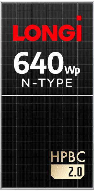 MÓDULO LONGI 640WP MONOFACIAL N-TYPE EF. 23.7% (LR7-72HVH-640M)