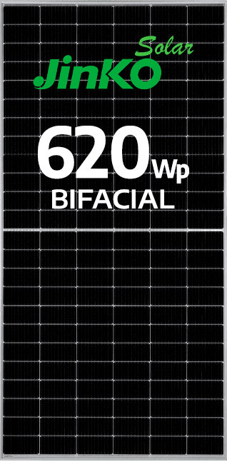 MÓDULO JINKO 620WP BIFACIAL N-TYPE EF. 22.95% CABO CURTO (JKM620N-66HL4M-BDV)