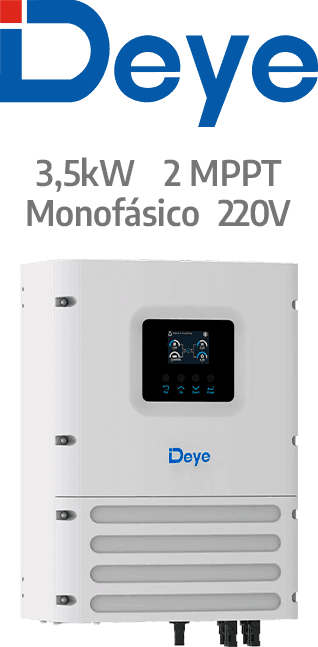 DEYE OFF-GRID 3.6KW - 220V - 2 MPPT AFCI (SUN-3.6K-OG01LP1-EU-AM2)