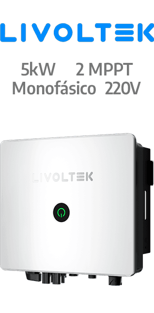 LIVOLTEK ON-GRID 5KW - 220V - 2MPPT - AFCI (GT1-5KD2)
