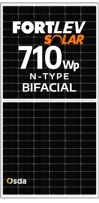 MÓDULO OSDA 710WP BIFACIAL N-TYPE EF. 22,86% FRAME 30MM (ODA710-33V-MHD)