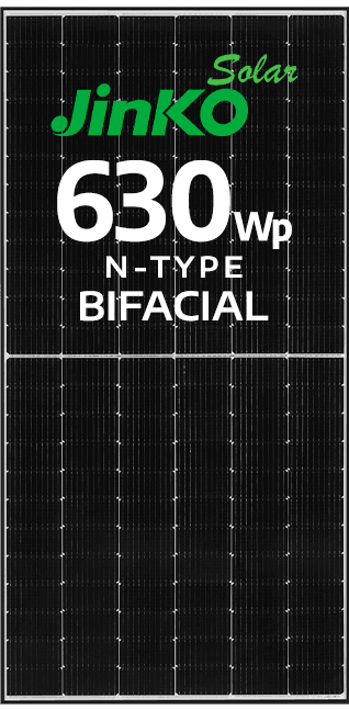 MÓDULO JINKO 630WP BIFACIAL N-TYPE EF. 22,54% (JKM630N-78HL4-BDV)