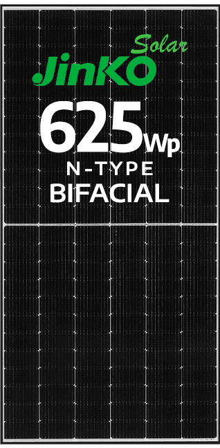 MÓDULO JINKO 625WP BIFACIAL N-TYPE EF. 22,36% (JKM625N-78HL4-BDV)