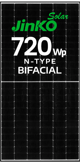 MÓDULO JINKO 720WP BIFACIAL N-TYPE EF. 23.18% (JKM720N-66HL5-BDV)