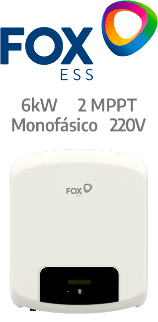 FOXESS  ON-GRID 6KW - 220V - 2 MPPT - AFCI (F6000)