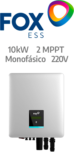 FOXESS  ON-GRID 10KW - 220V - 2 MPPT - AFCI (G10-VB)