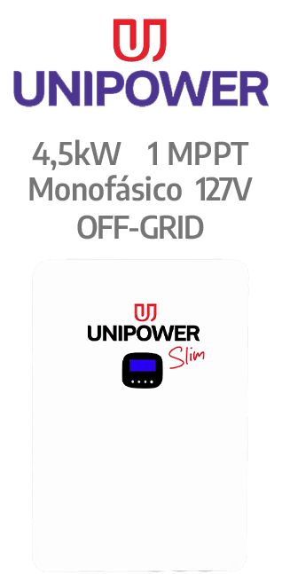 UCB OFF-GRID 4.5KW / 9.6KWH - 127V - 1 MPPT - BATERIA INCLUSA (U-HOME4.5K9600)