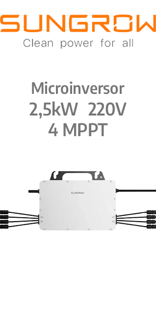 SUNGROW MICROINVERSOR 2,5KW - 220V (S2500S-L)