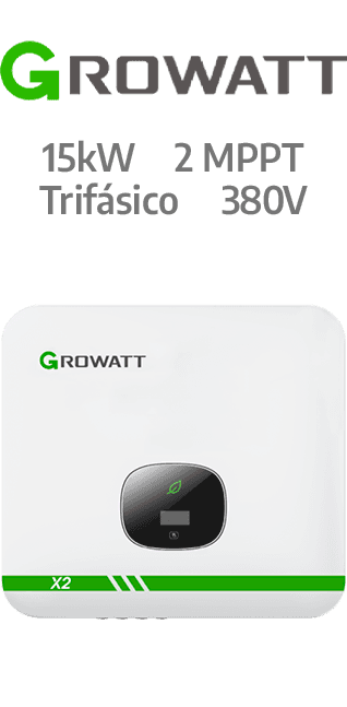 GROWATT MOD15KTL3-X2 - 380V -2 MPPT