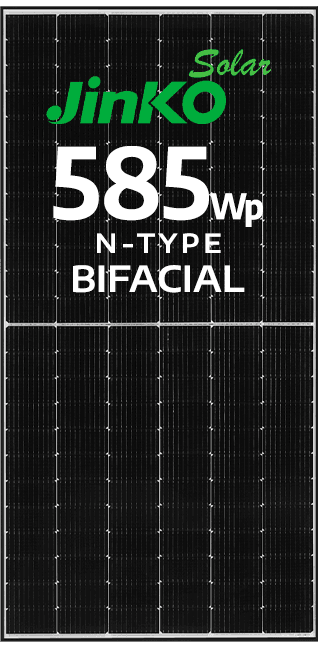 MÓDULO JINKO 585WP BIFACIAL N-TYPE EF. 22.65% (JKM585N-72HL4-BDV)
