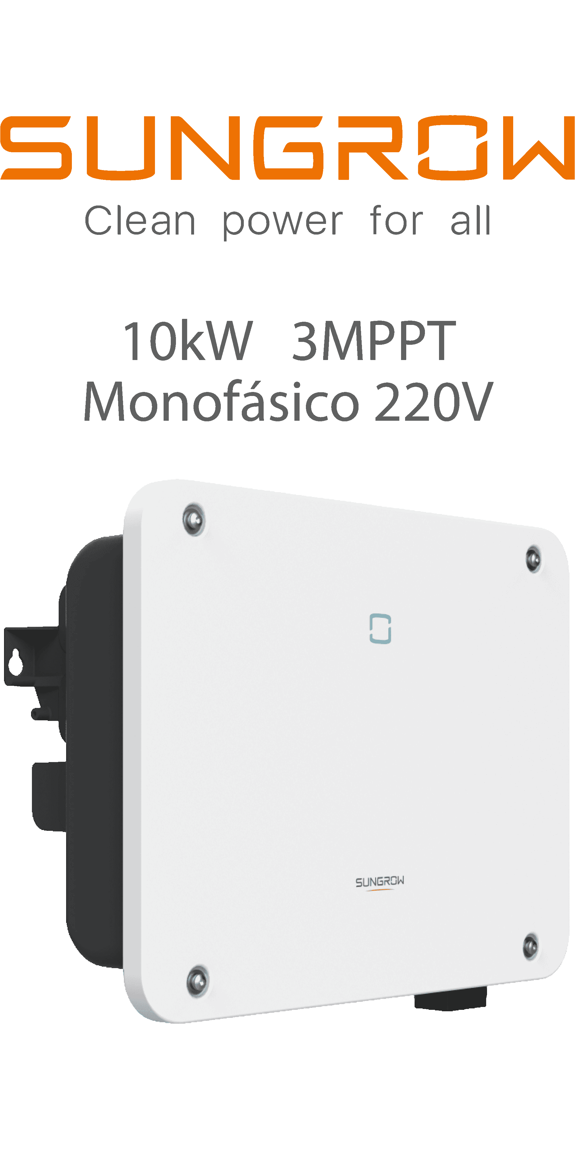 SUNGROW ON-GRID 10KW - 220V - 3 MPPTS - AFCI (SG10RS-L2)