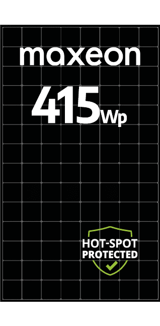 MÓDULO MAXEON 415WP MONOFACIAL P-TYPE EF. 21.9% (SPR-MAX3-415-R)